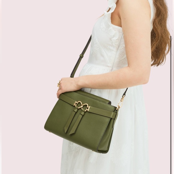 kate spade Bags Kate Spade Toujours Medium Crossbody Bag Green